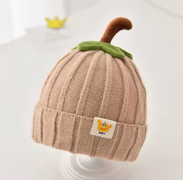 Pumpkin Beanie Hat - Neutral