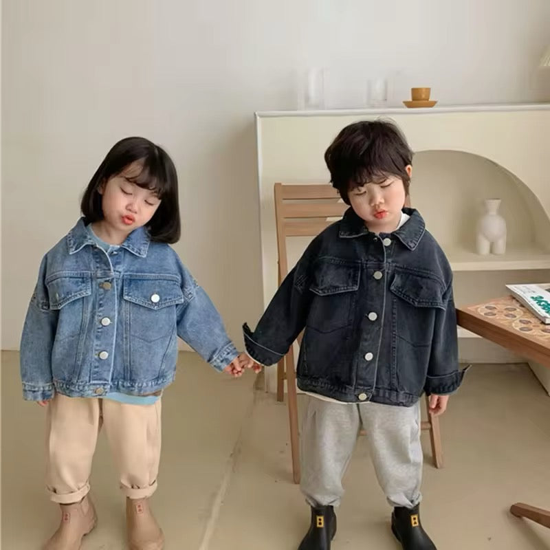 Buy blue jean jackets (mama and mini)