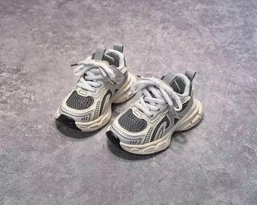 Grey Mesh Trainers