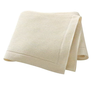 Knitted Blanket - Milk