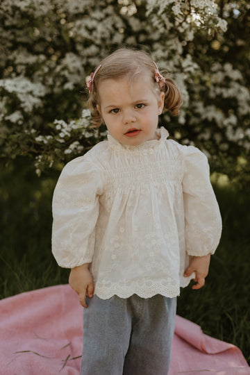 Lace high neck blouse