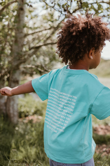 Happiness Slogan Tshirt - Green