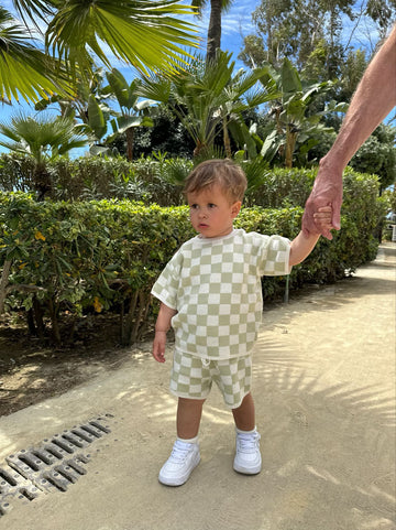 Checkerd Two Piece - Green
