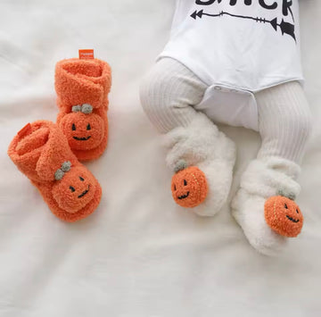 Pumpkin Slipper Booties