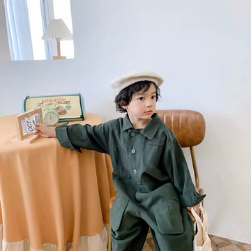 Green Denim Boilet Suit