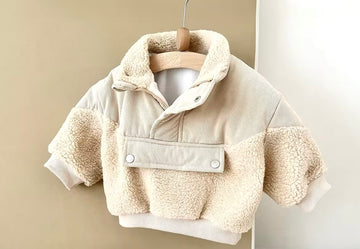 Borg Shearling Jacket - Neutral