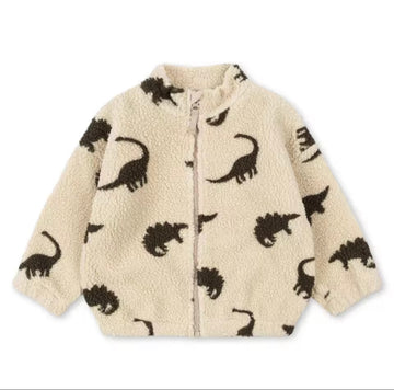 Dinosaur Fleece Bomber Jacket