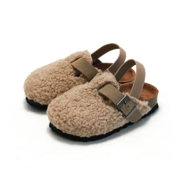 Baby Shearling Clogs - Neutral