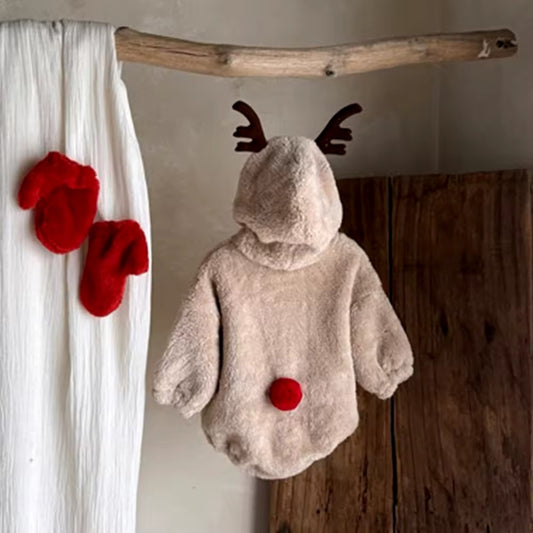 Rudolph Fleece Romper