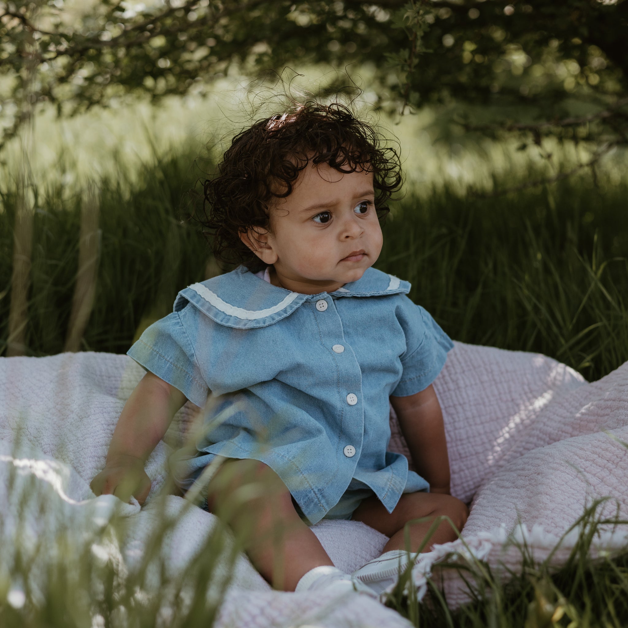 Denim Sailor Shirt and Bloomers