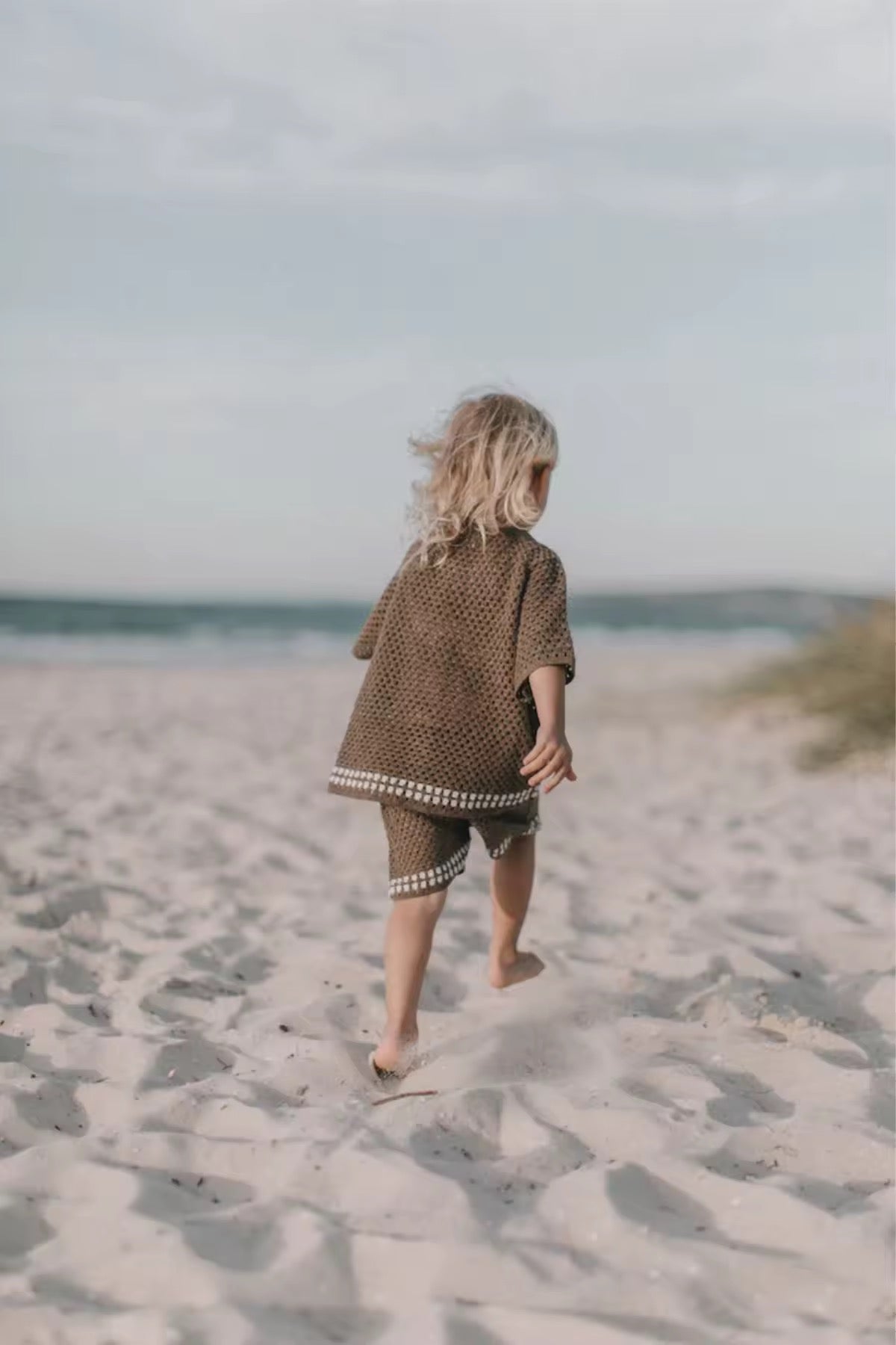 Brown crochet set
