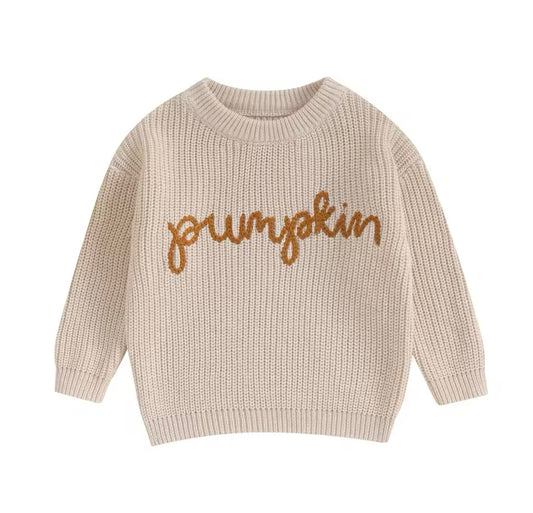 Pumpkin Knitted Jumper