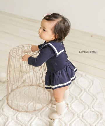 Navy Sailor Romper