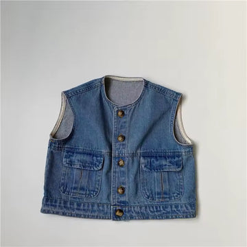 Denim Sleevless Gilet