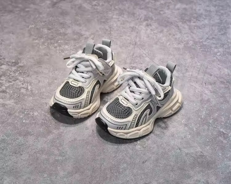 Grey Mesh Trainers