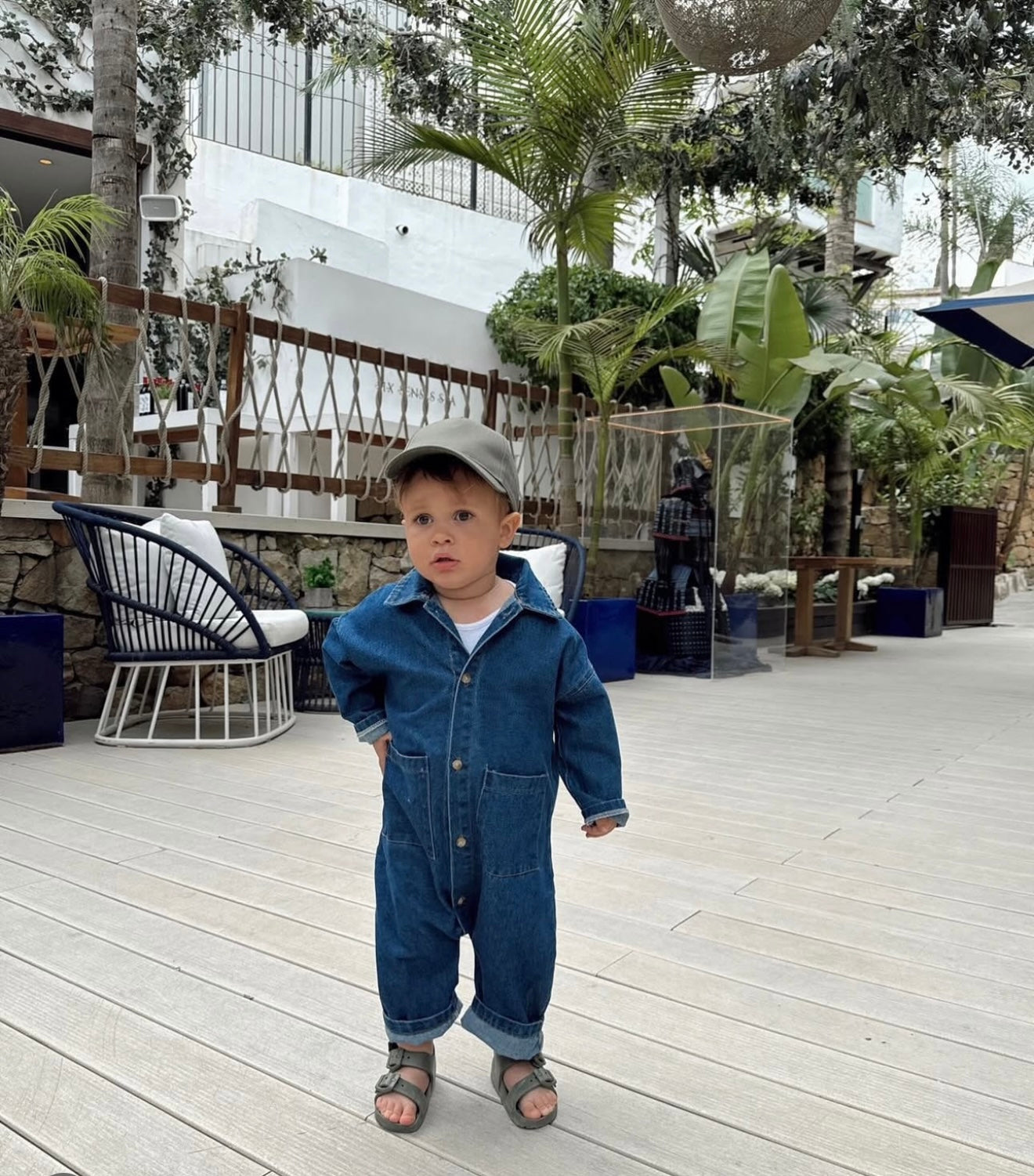 Denim Boiler Suit - Blue