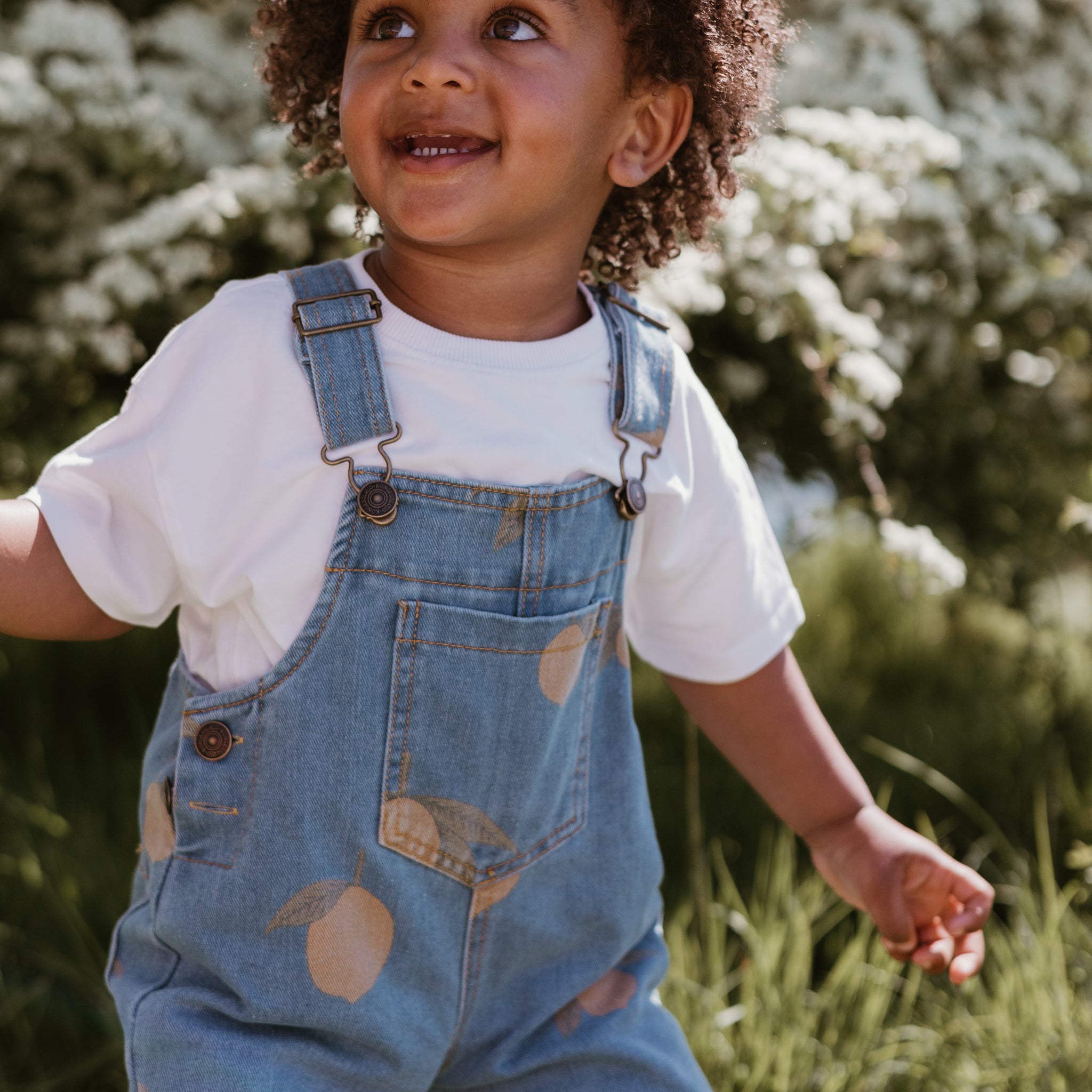 Lemon Denim Dungaree Shorts
