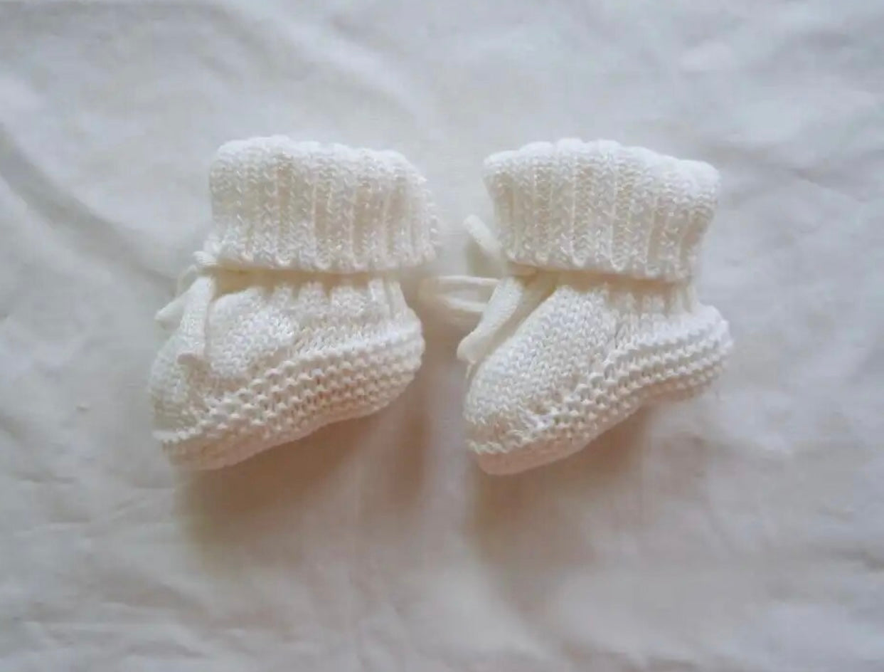 White Sock Booties