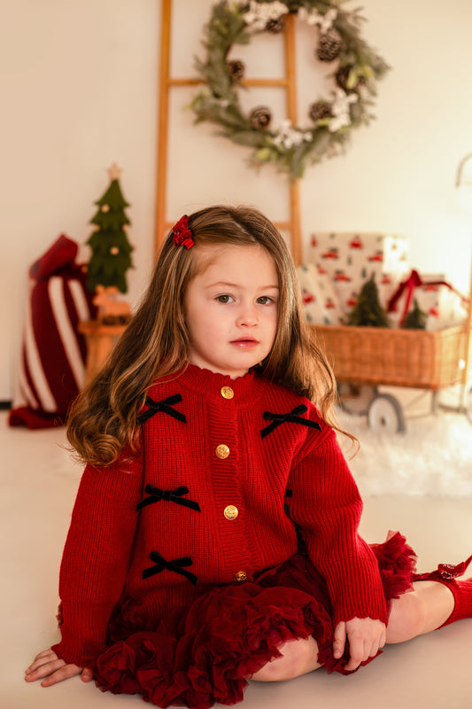Bow Knitted Cardigan