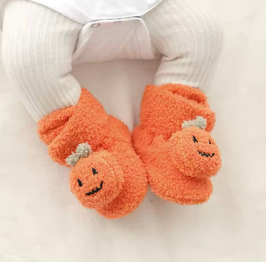 Pumpkin Slipper Booties