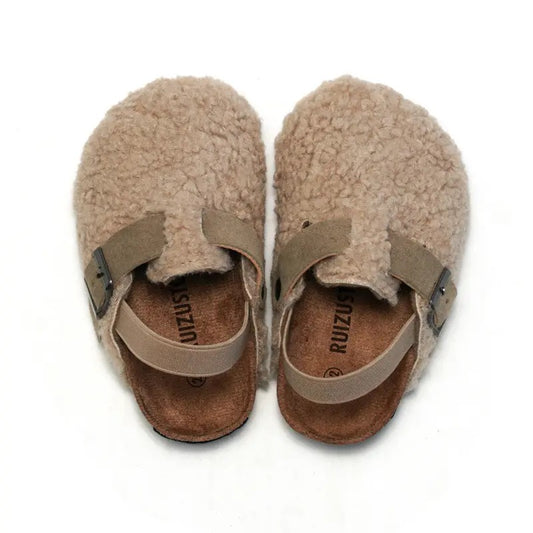 Shearling Sliders