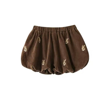 Bunny Embroidered Shorts