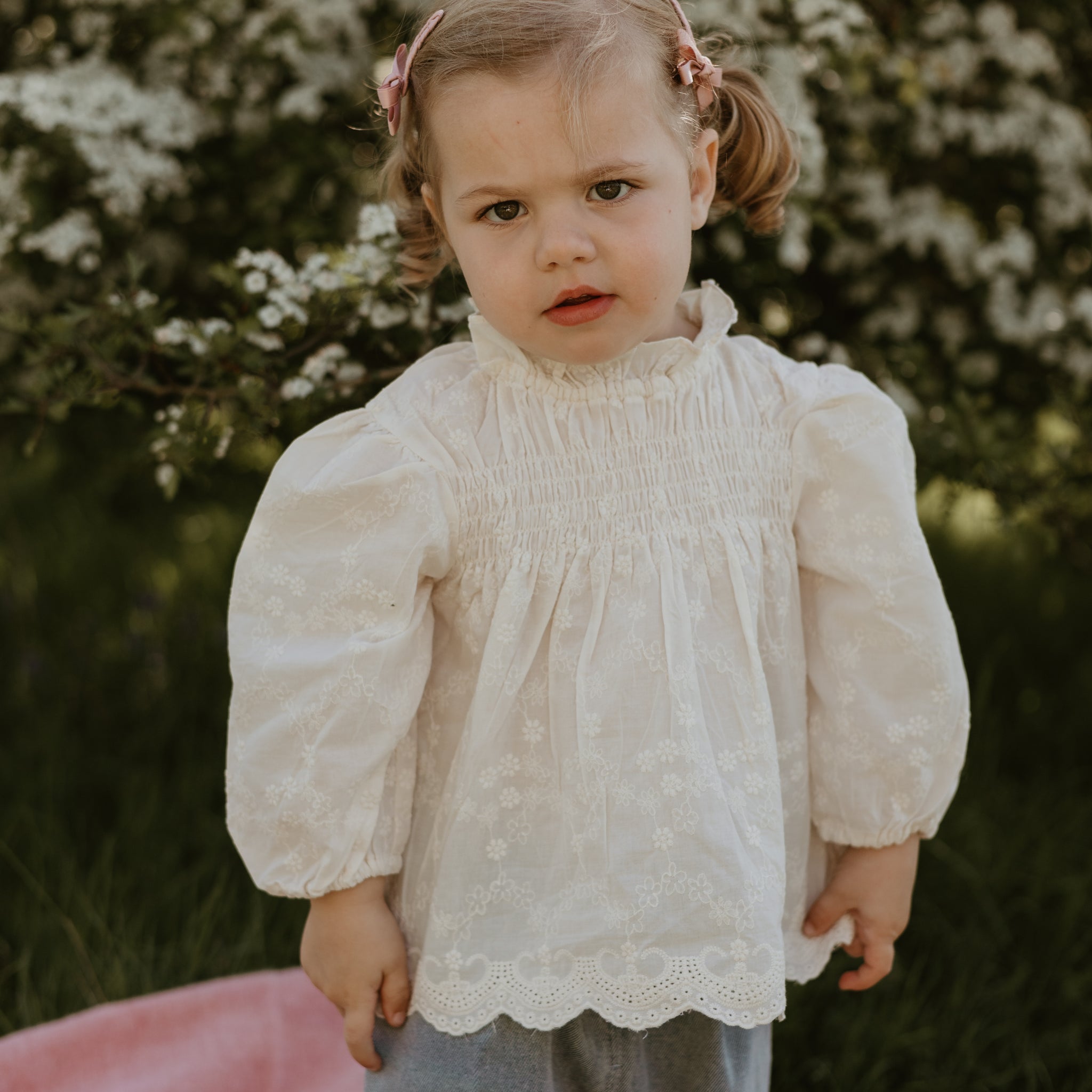 Lace high neck blouse