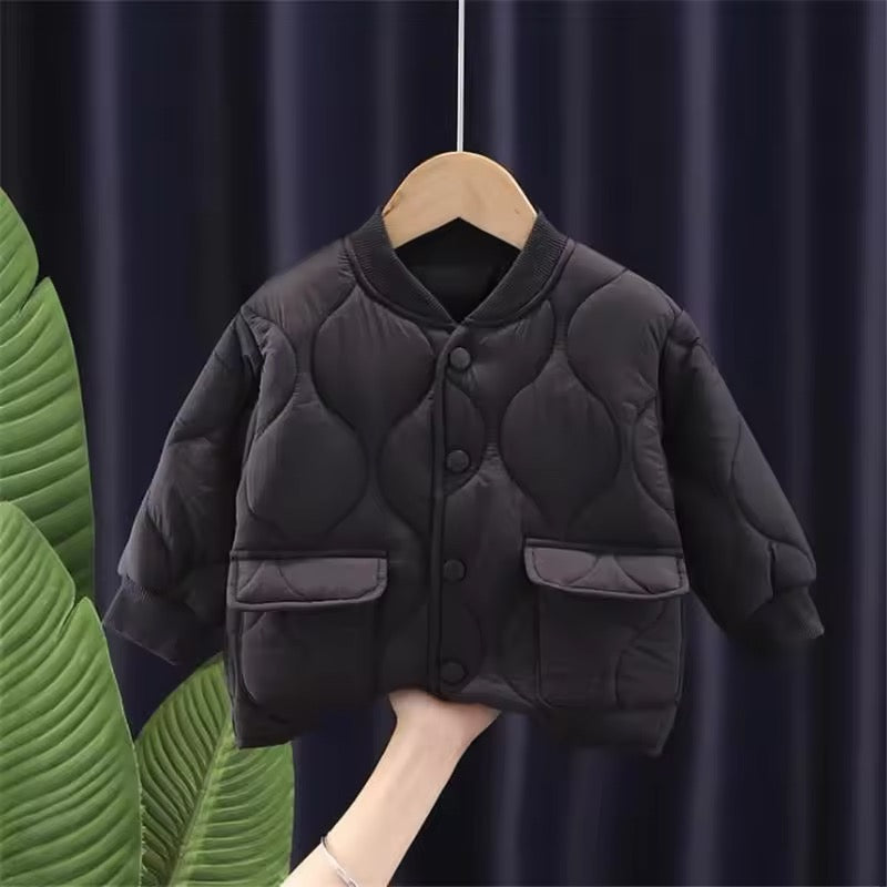 Quilted Bomber - Black