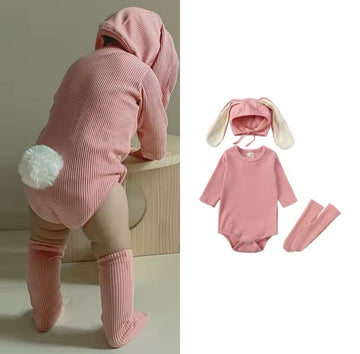 Pink Easter Bunny Outfit Set