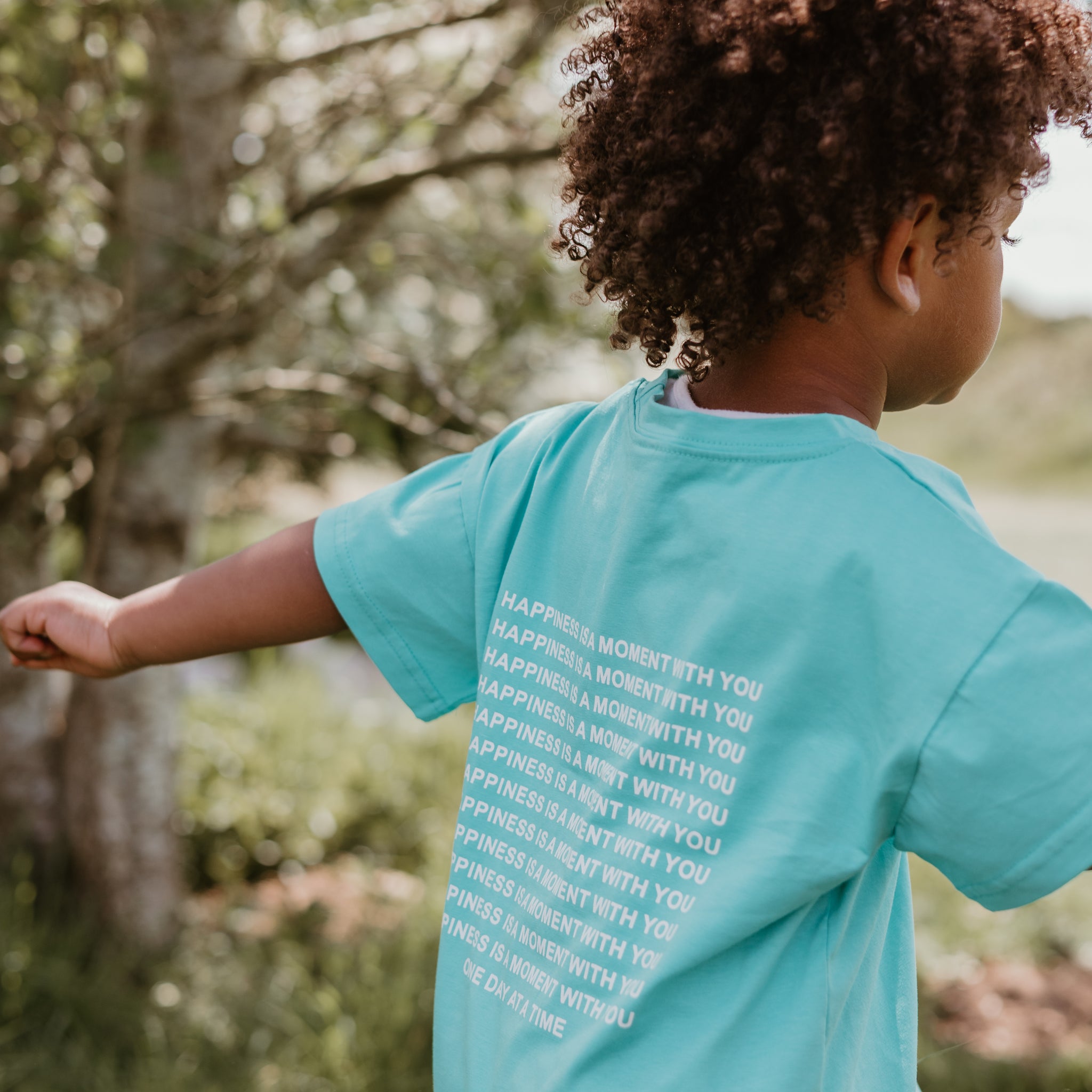 Happiness Slogan Tshirt - Green