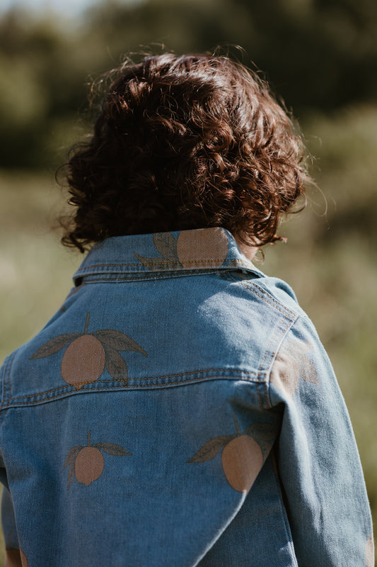 Lemon Print Denim Jacket