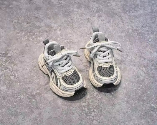 Grey Mesh Trainers