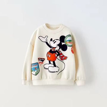 Cartoon Mouse Print Sweatshirt