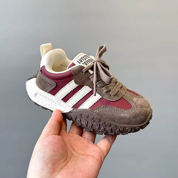 Navy & Burgundy Running Trainers