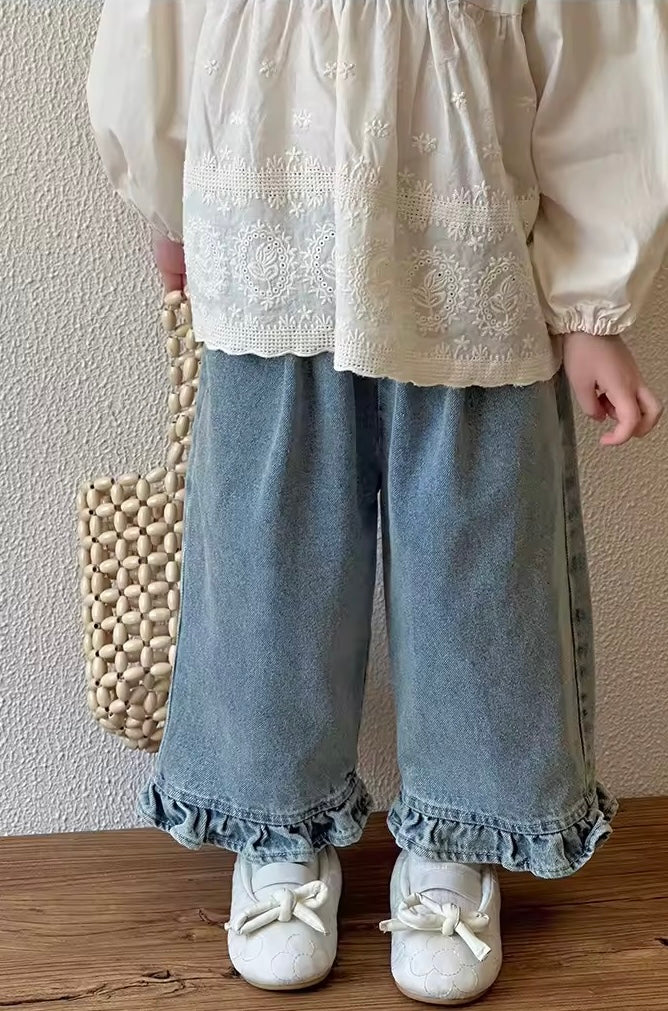 Frill Hem Jeans