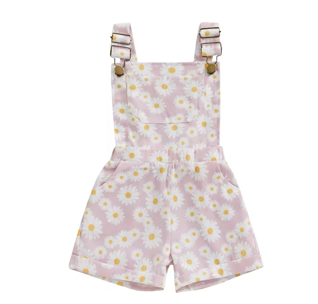 Flower Dungarees - Lilac