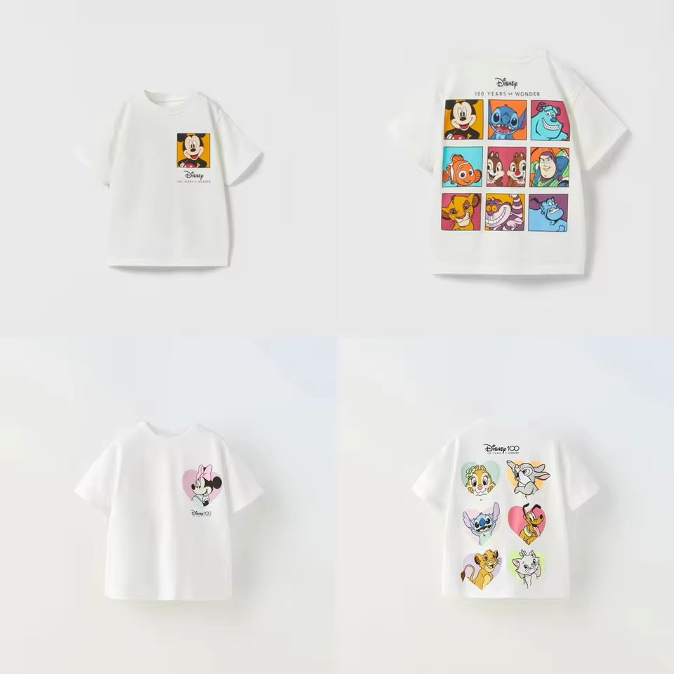 Cartoon Mouse Print Logo Tshirt