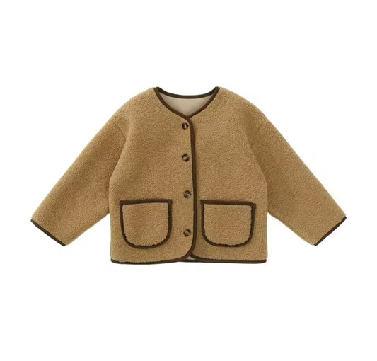 Mini Teddy Borg Jacket - Brown