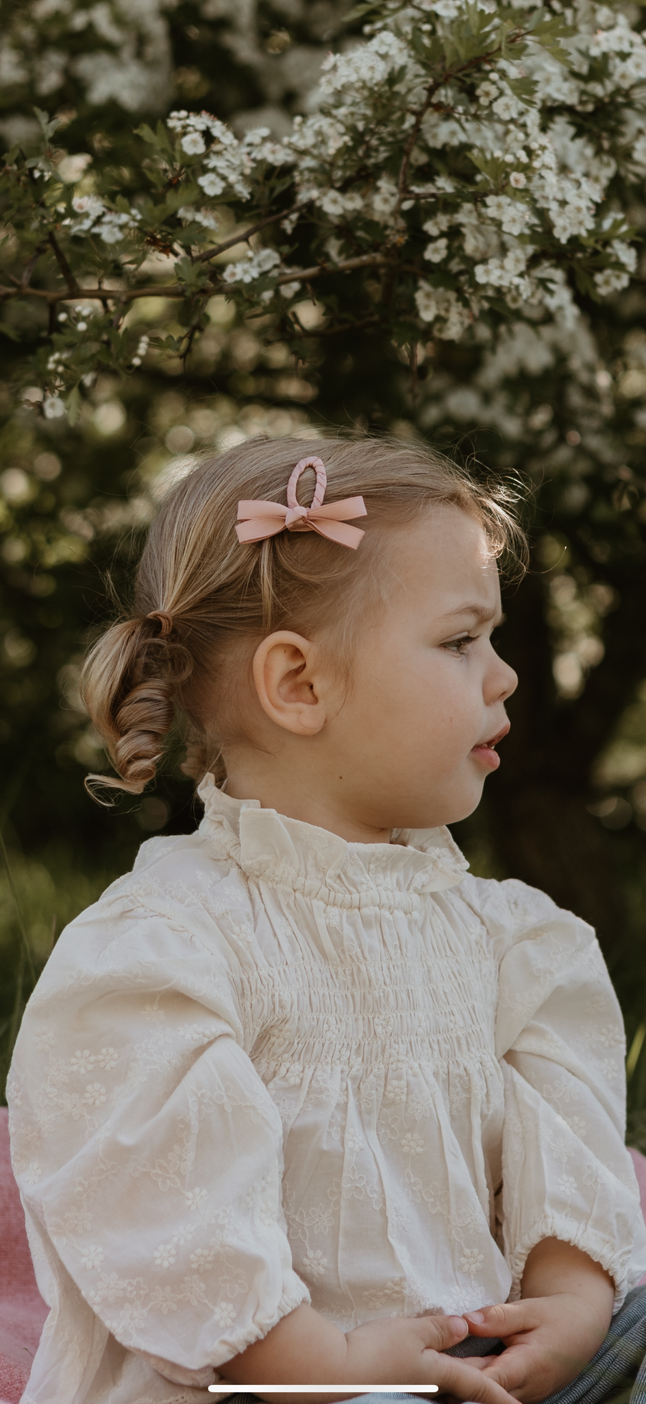 Pink Bow Clip - 1pc