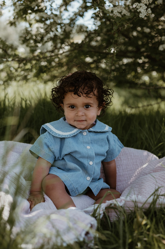 Denim Sailor Shirt and Bloomers